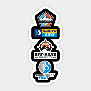 4 Company logos Sticker